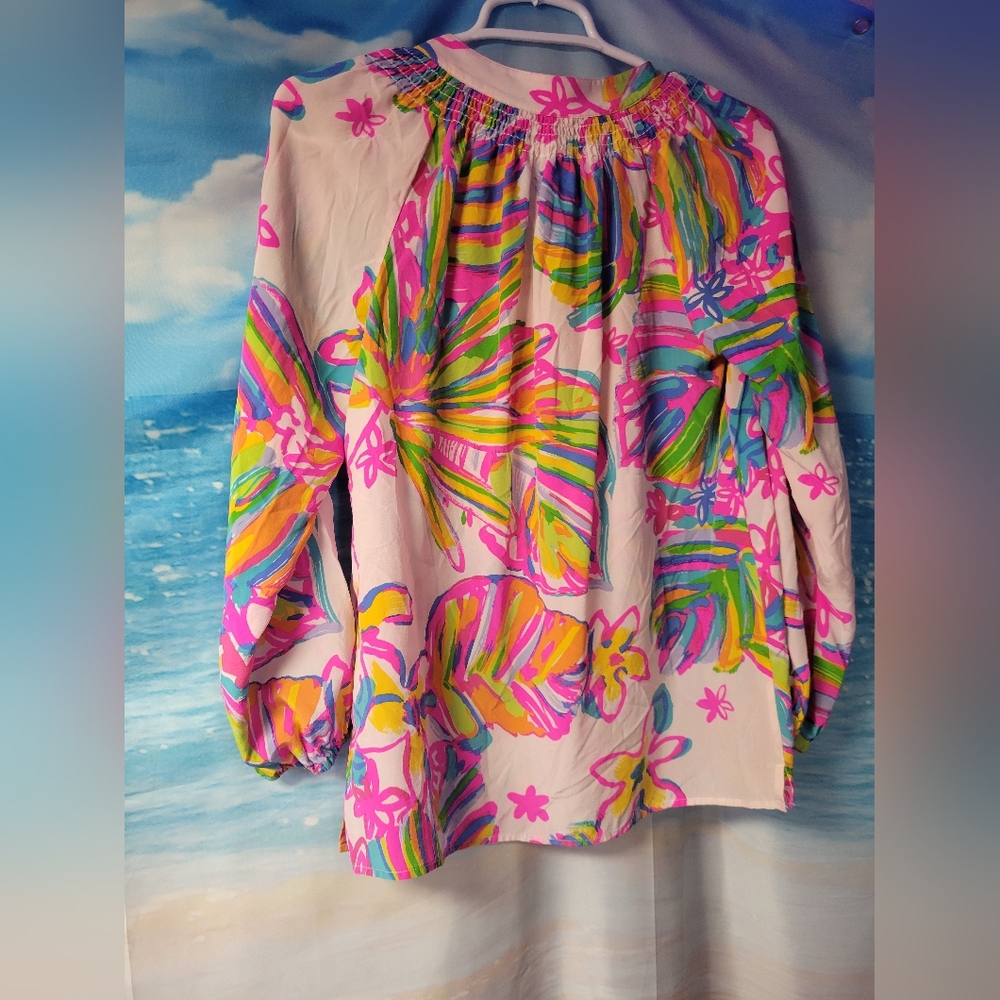 Lilly Pulitzer Blouse Ladies Blouse Size Small - Picture 2 of 4